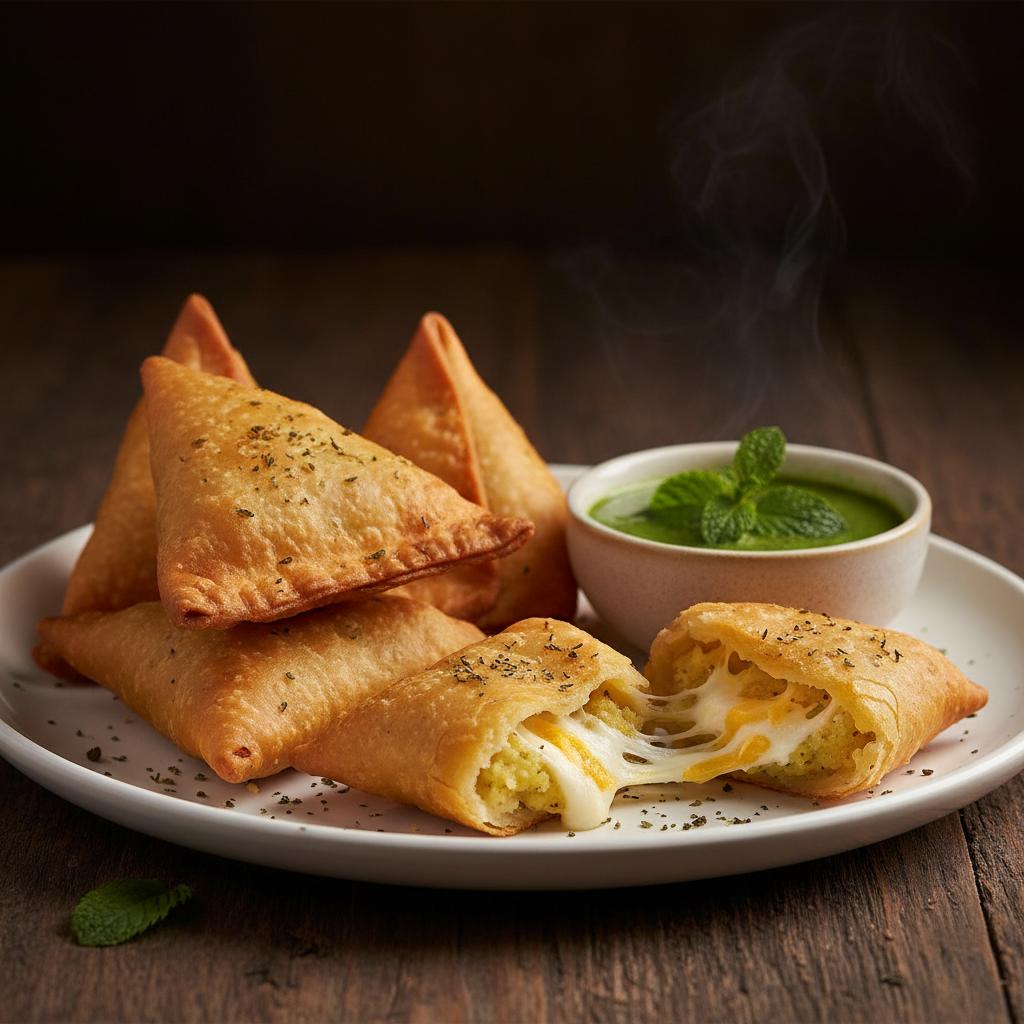 Potato Cheese Samosa - vegetarian samosa Australia