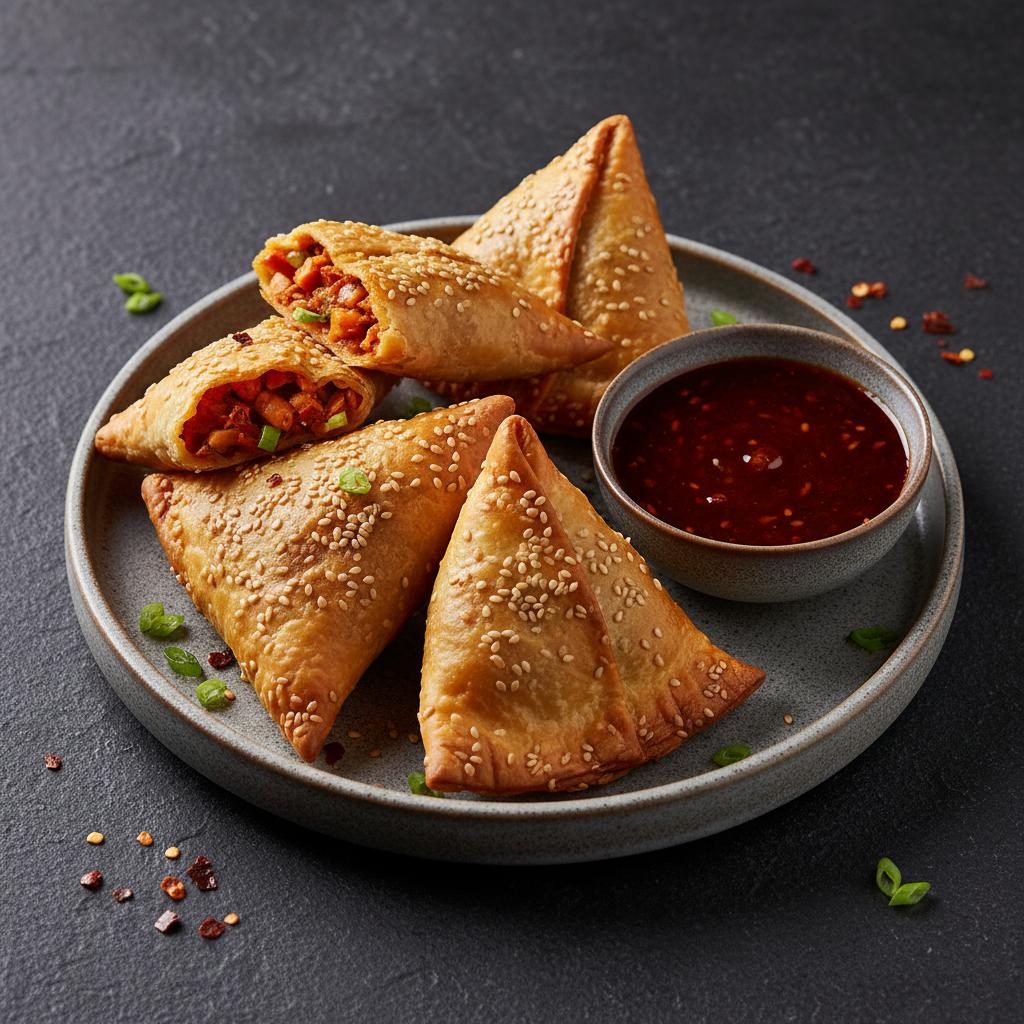 Schezwan Samosa - Indo-Chinese fusion samosa Australia